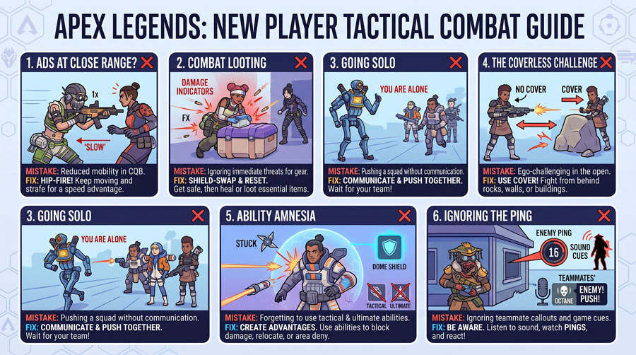 Common Mistakes New Apex Legends Players Make